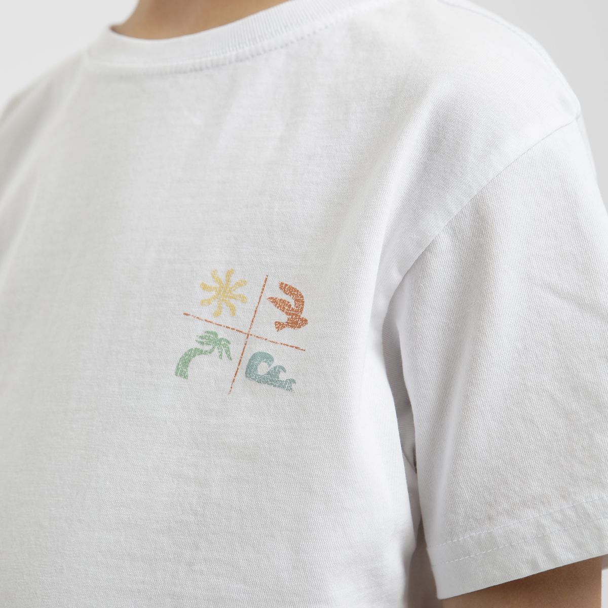 FROENS - Polera manga corta kids Praia Froens - Algodón orgánico