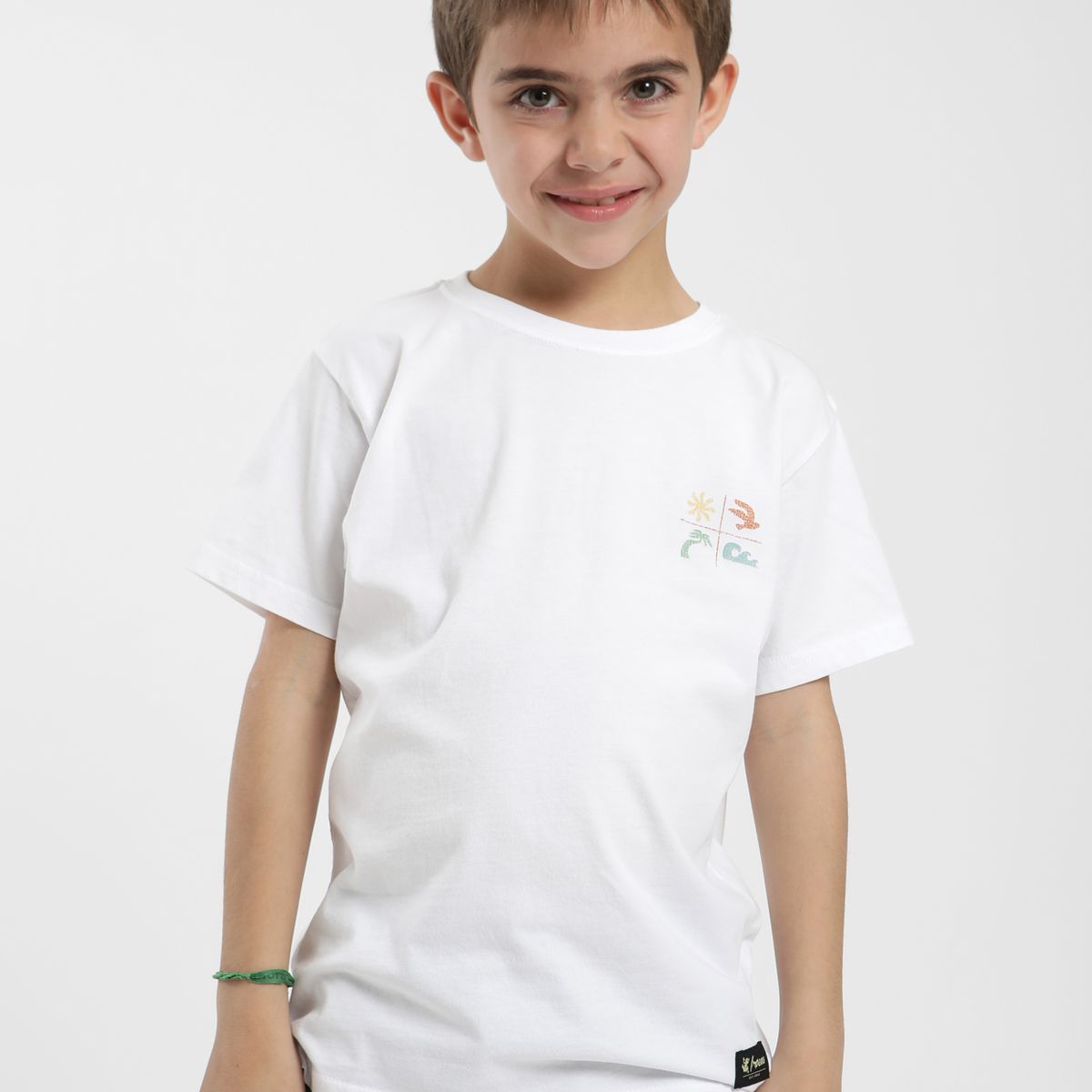 FROENS - Polera manga corta kids Praia Froens - Algodón orgánico