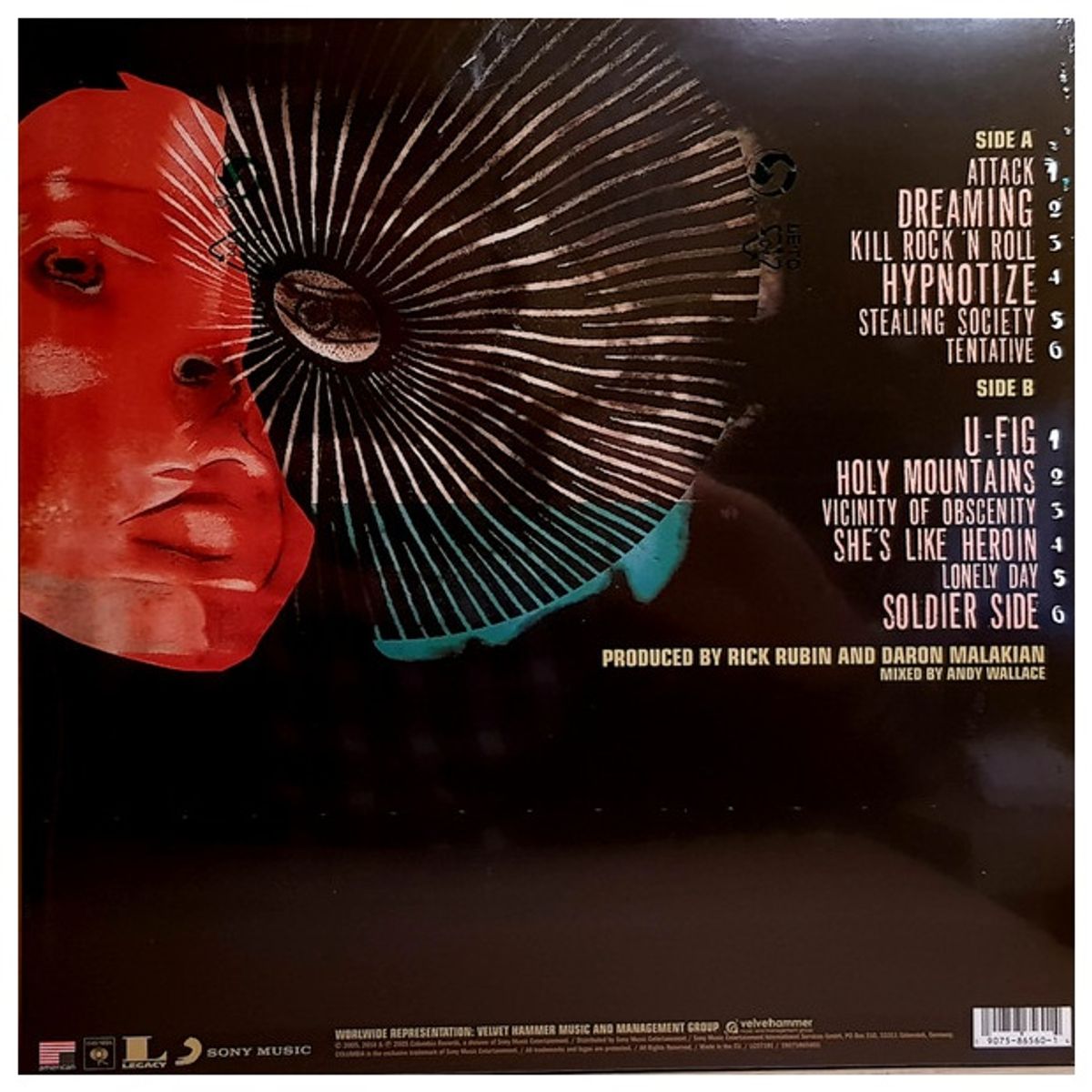 GENERICO - SYSTEM OF A DOWN - HYPNOTIZE / VINILO