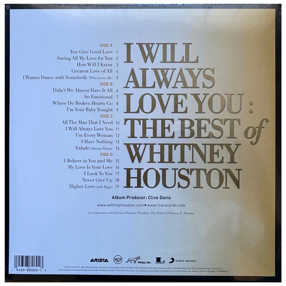 GENERICO - WHITNEY HOUSTON - I WILL ALWAYS LOVE YOU (2LP) / VINILO