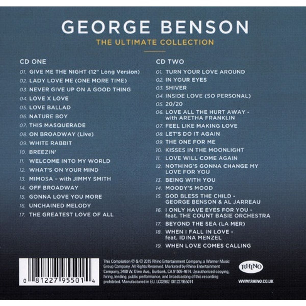 GENERICO - GEORGE BENSON - THE ULTIMATE COLLECTION (2CD) / CD