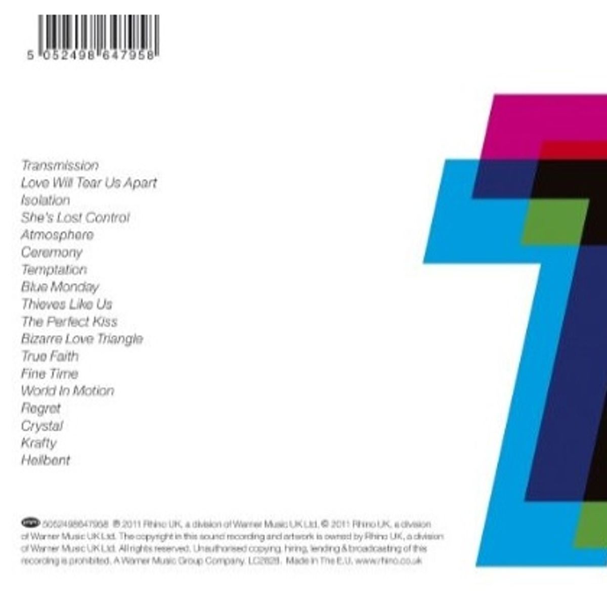 GENERICO - NEW ORDER & JOY DIVISION - TOTAL: THE BEST OF / CD