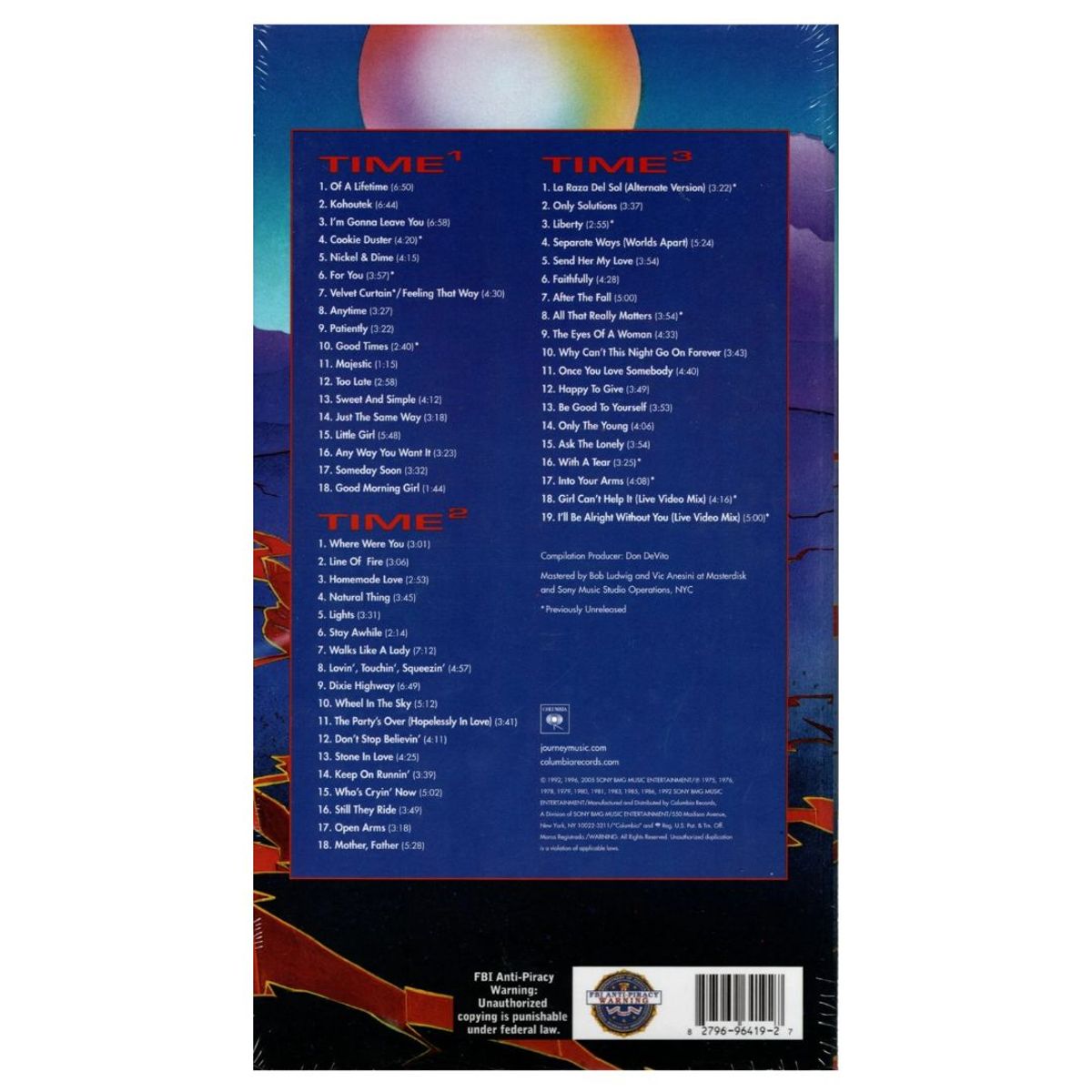 GENERICO - JOURNEY - TIME (3CD) / CD