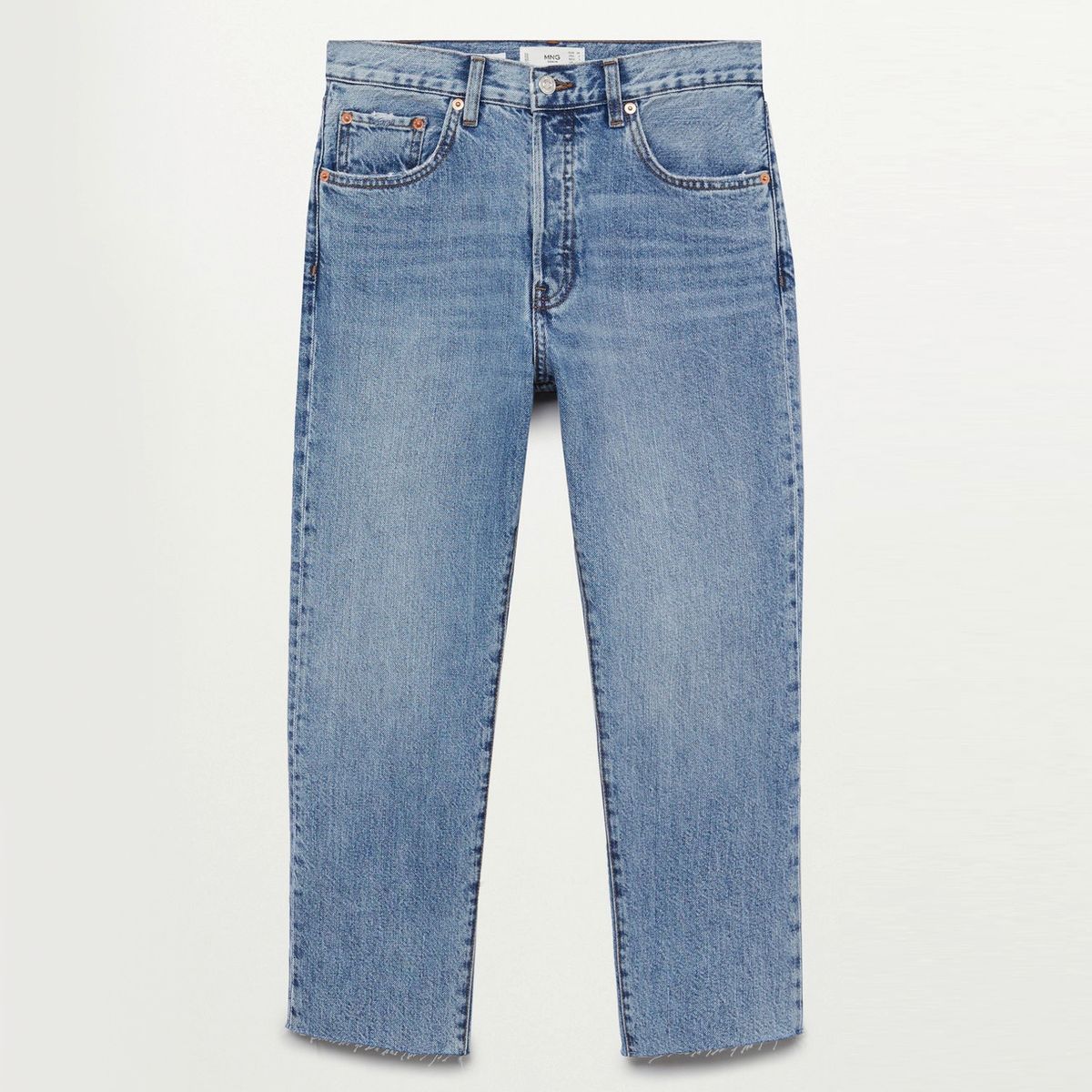 MANGO - Jeans Slim Tiro Medio Havana Mujer