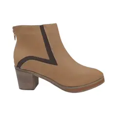 HERIEL - Botín Beige Taco Mujer