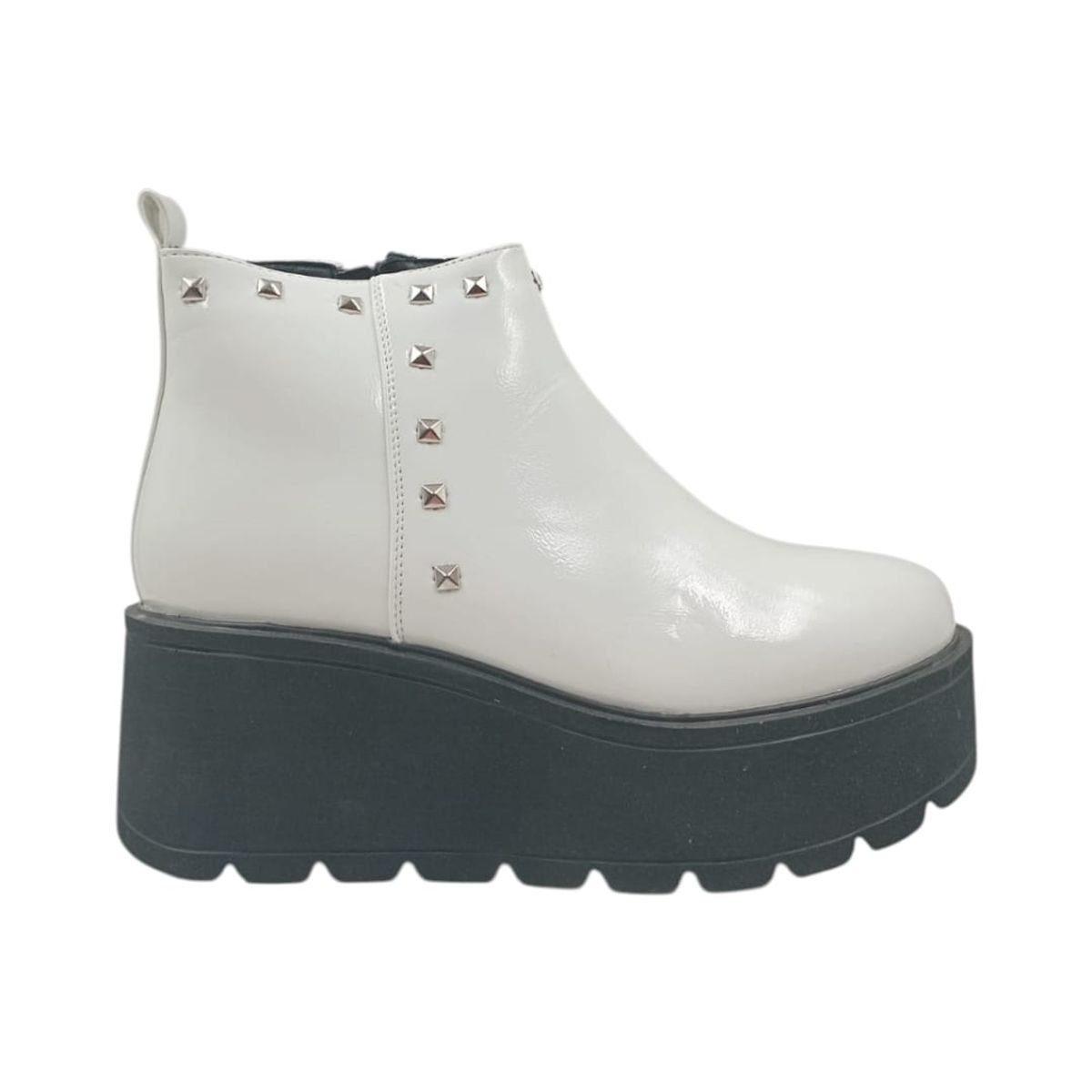 HERIEL - Botín Blanco Plataforma Mujer