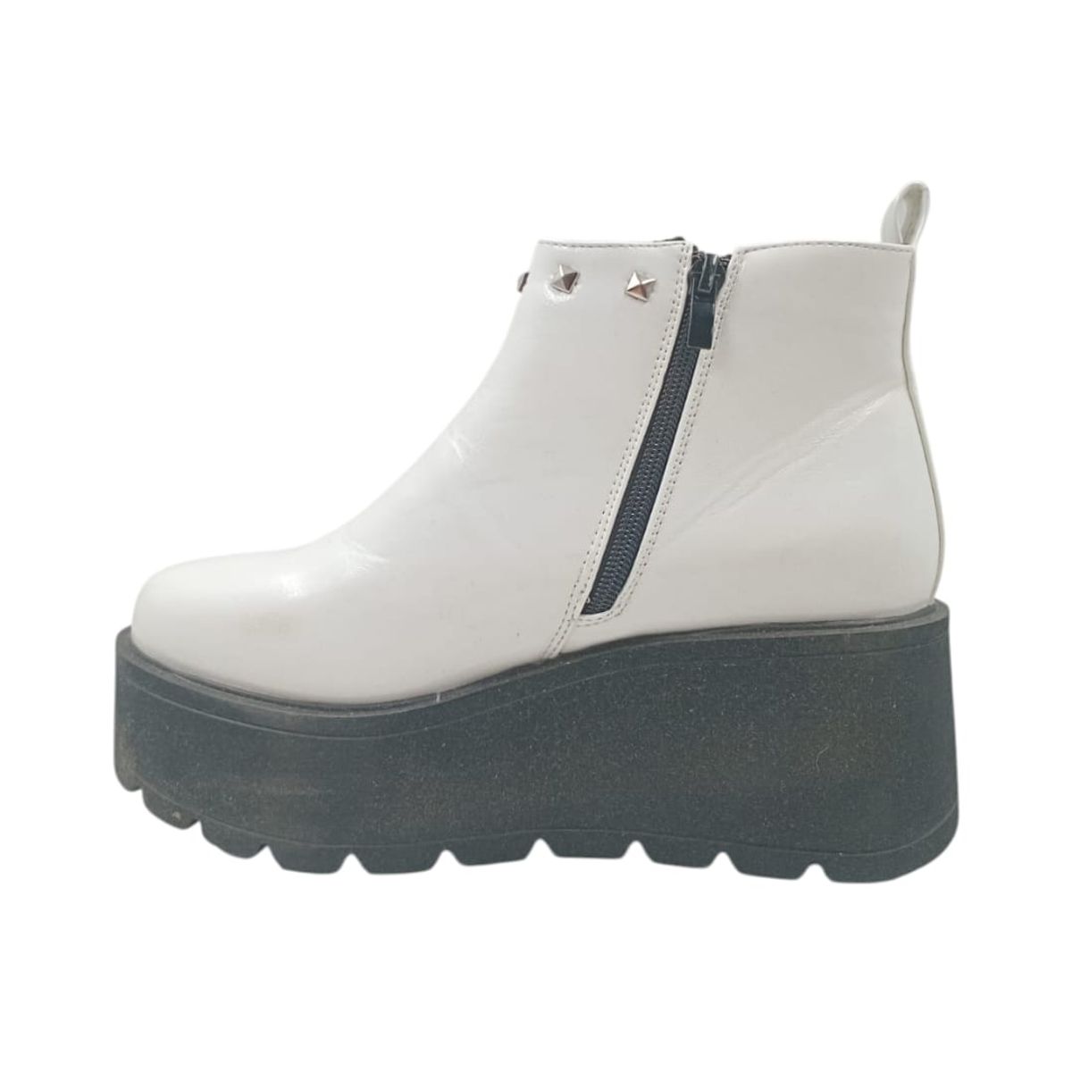 HERIEL - Botín Blanco Plataforma Mujer