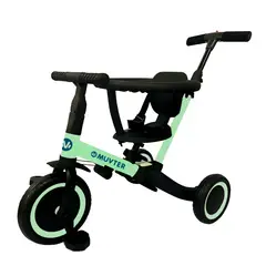 MUVTER - Triciclo Multifuncional 5 en 1 Ride Pro Menta