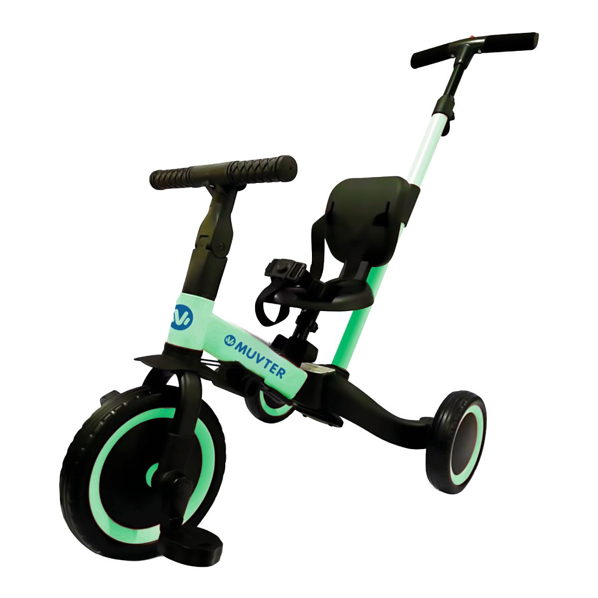 MUVTER - Triciclo Multifuncional 5 en 1 Muvter Ride Menta