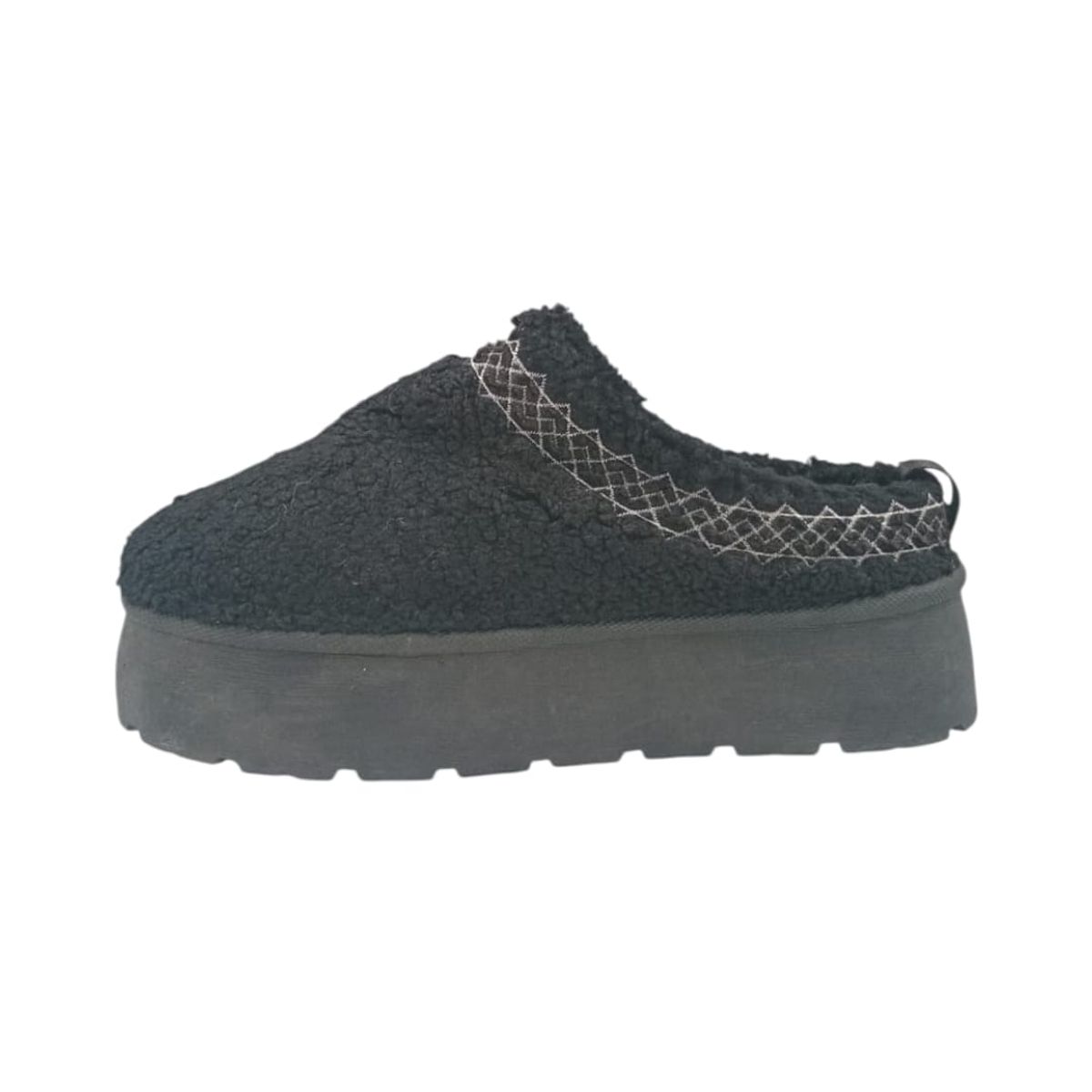 HERIEL - Pantufla Negro Chiporro Mujer