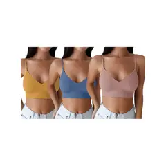 LOOK SHOP - Pack 3 Sostén Peto. Top Ajustable Elasticado 999