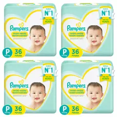 PAMPERS - Pañal Premium Care X4 P 36 (144 Pañales)