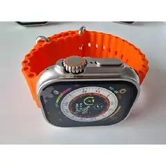 UNIVERSAL - Smartwatch Ultra Reloj Inteligente Ultra Watch 8 49mm Caja Blanco Correa Naranja
