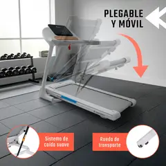 CENTURFIT - Trotadora Electrica 15kmh Plegable Inclinacion Bluetooth Ap