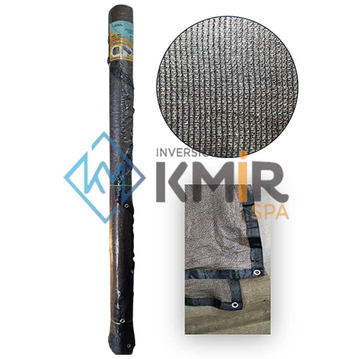 GENERICO - Malla Sombra Raschel 2.10 x 10 mts color marron