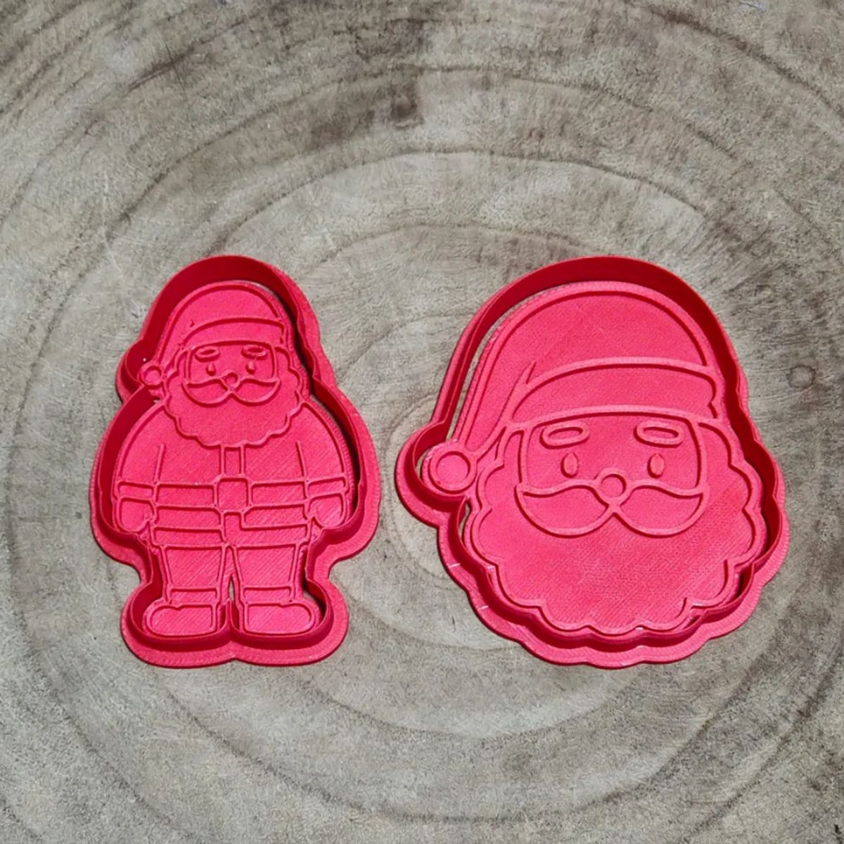 GENERICO - Cortadores de galletas - Papa Noel (pack 2 un)