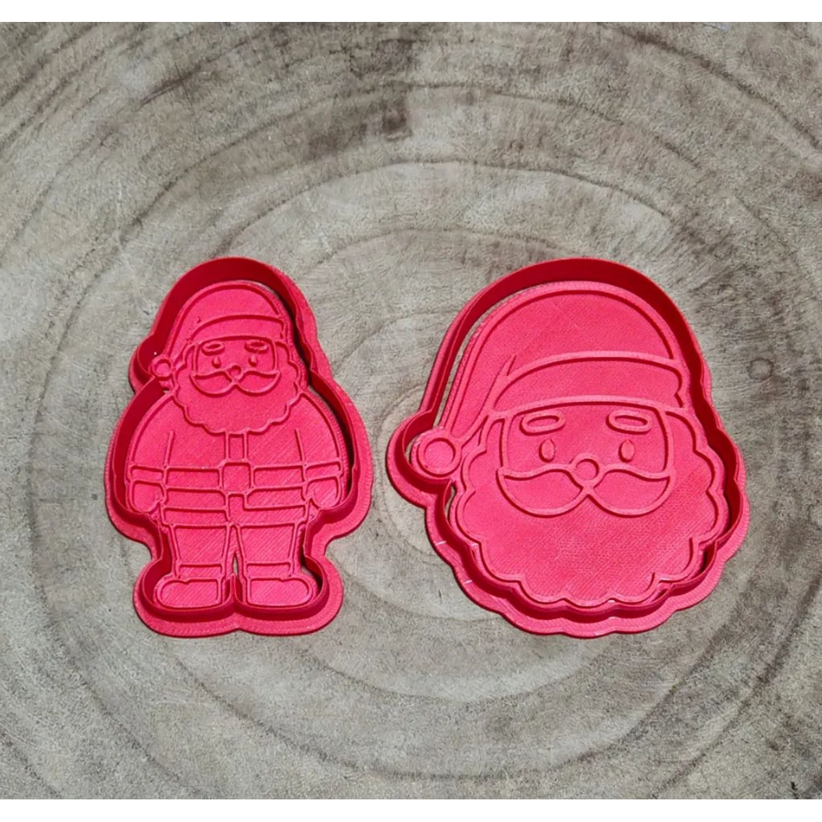 GENERICO - Cortadores de galletas - Papa Noel (pack 2 un)