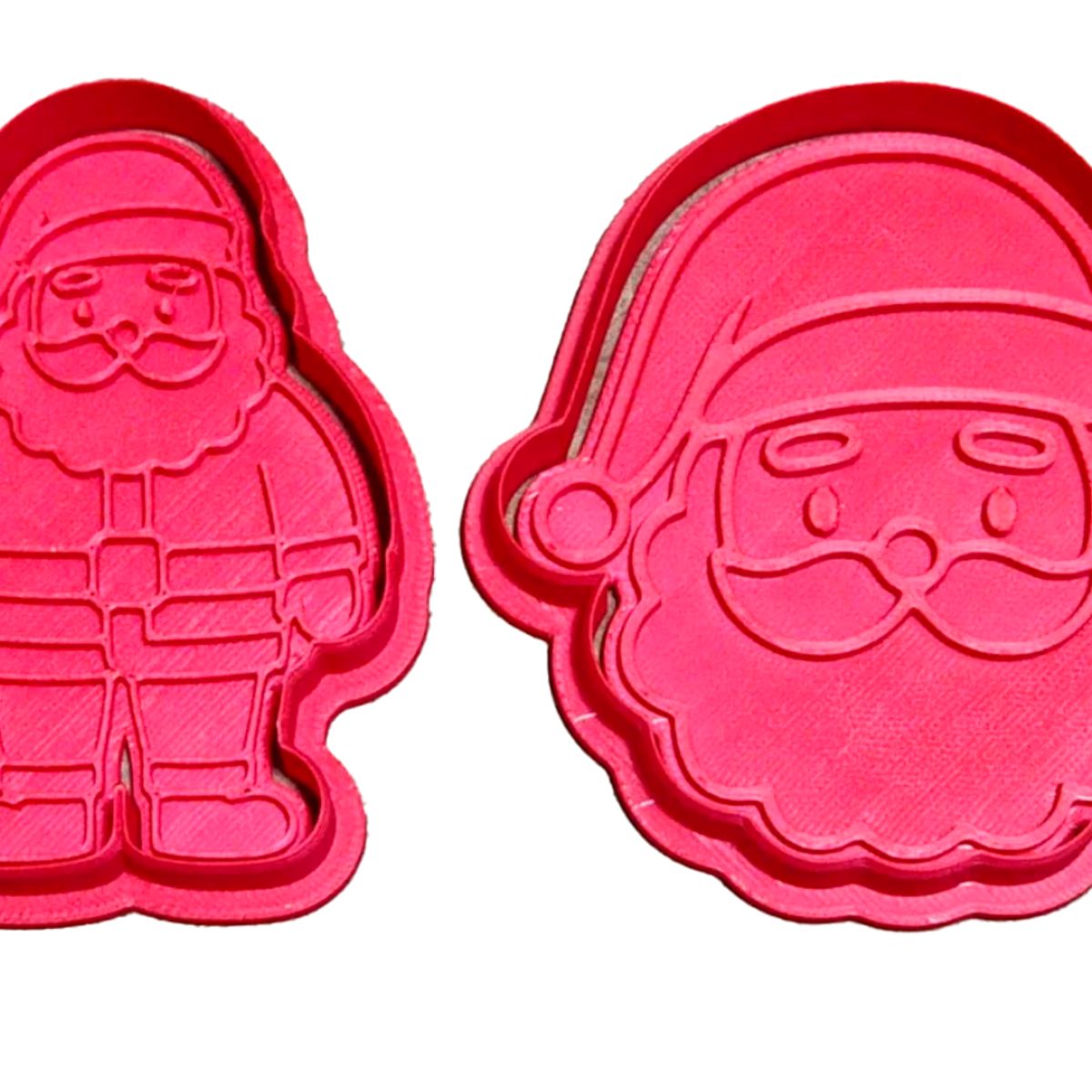 GENERICO - Cortadores de galletas - Papa Noel (pack 2 un)