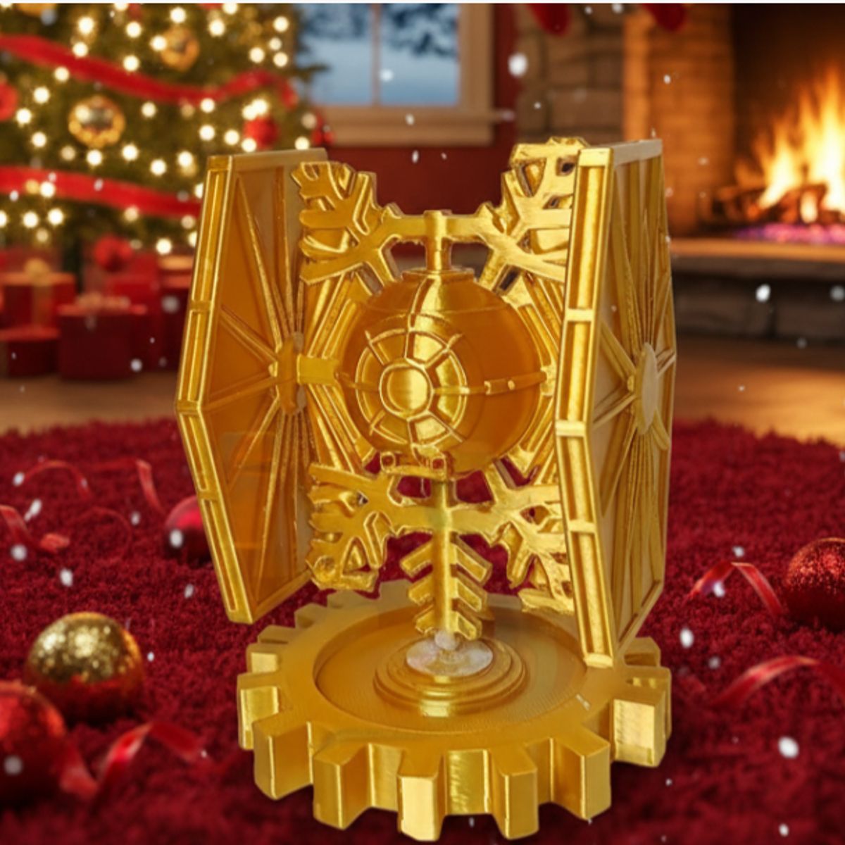 GENERICO - TIE Fighter adorno de Navidad Star Wars