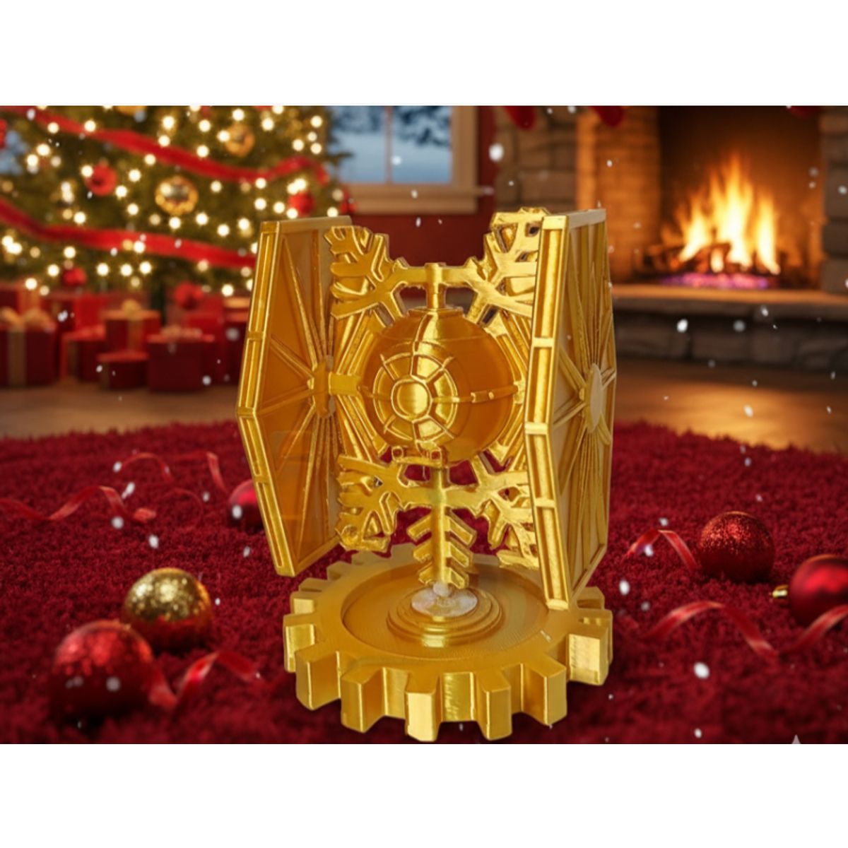 GENERICO - TIE Fighter adorno de Navidad Star Wars