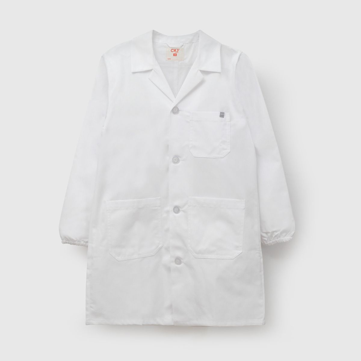 COLLOKY - Cotona Escolar Unisex Blanco con Botones y Costuras Resistentes
