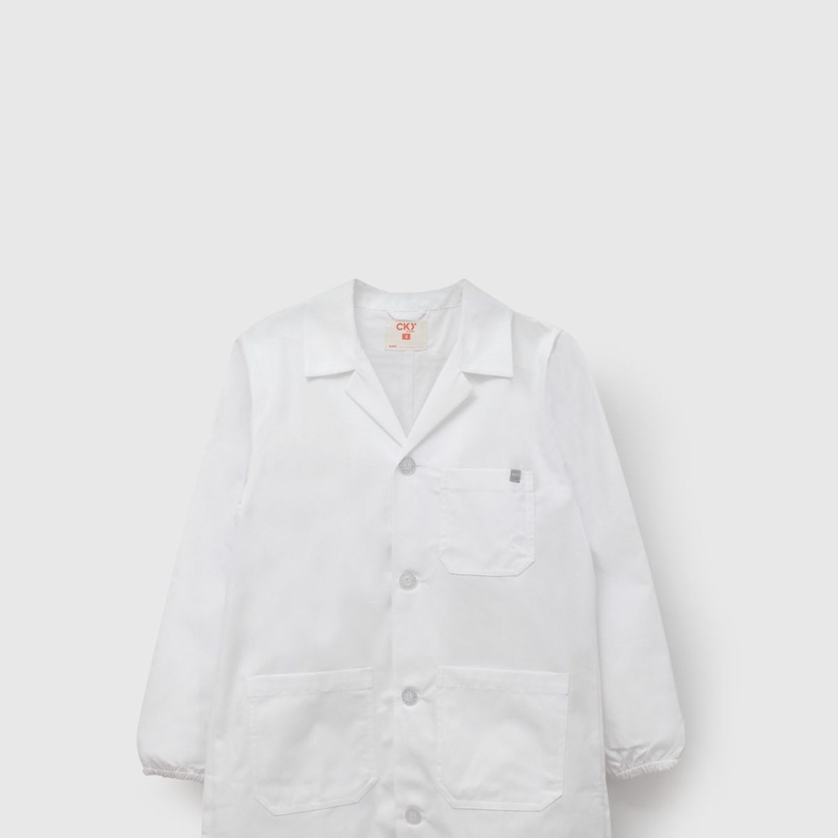 COLLOKY - Cotona Escolar Unisex Blanco con Botones y Costuras Resistentes