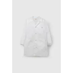 COLLOKY - Cotona Escolar Unisex Blanco con Botones y Costuras Resistentes
