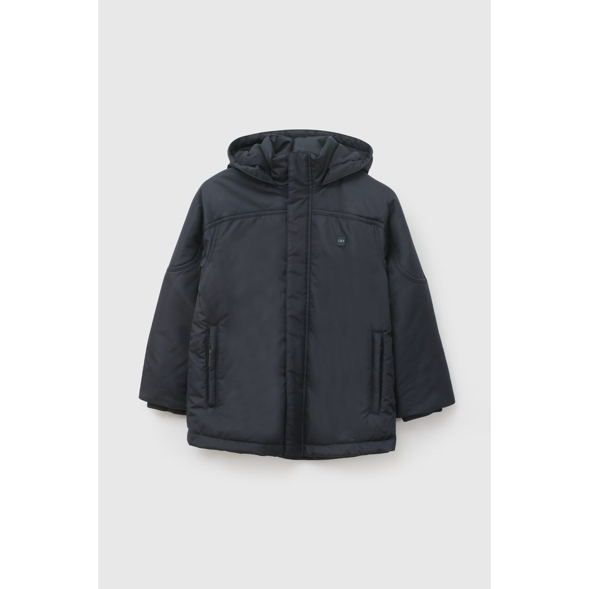 COLLOKY - Parka Escolar de niño Azul con Forro de Fleece