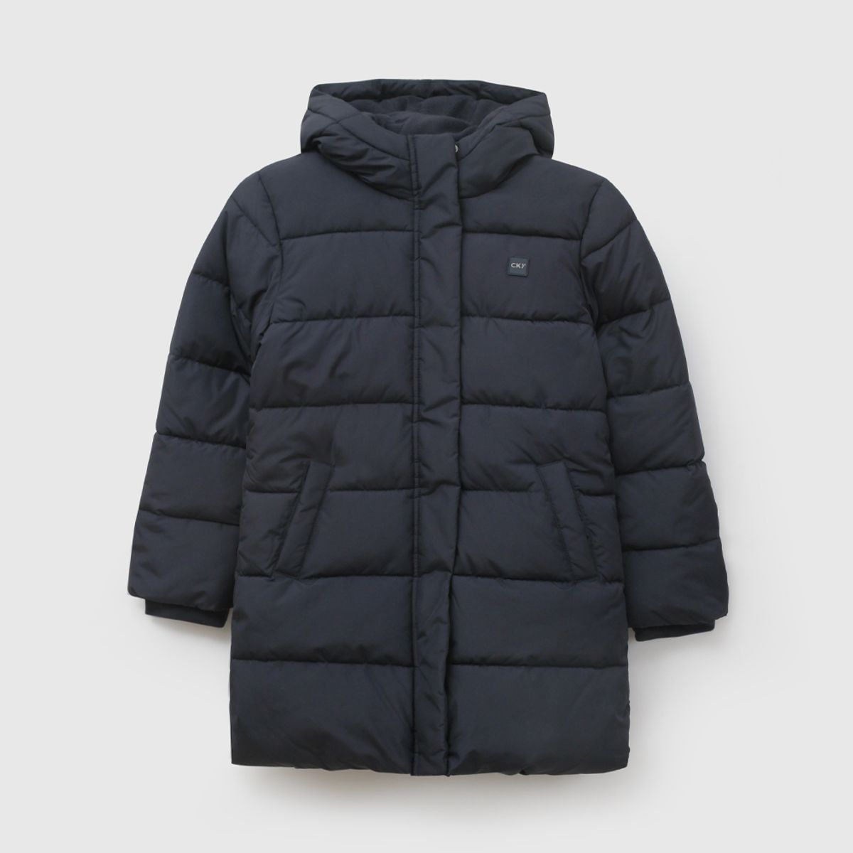 COLLOKY - Parka Escolar de niña Azul con Forro de Fleece