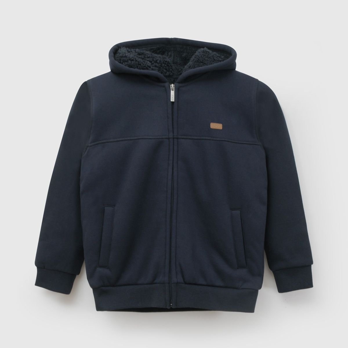 COLLOKY - Polerón Escolar Unisex Azul con Fleece Interior