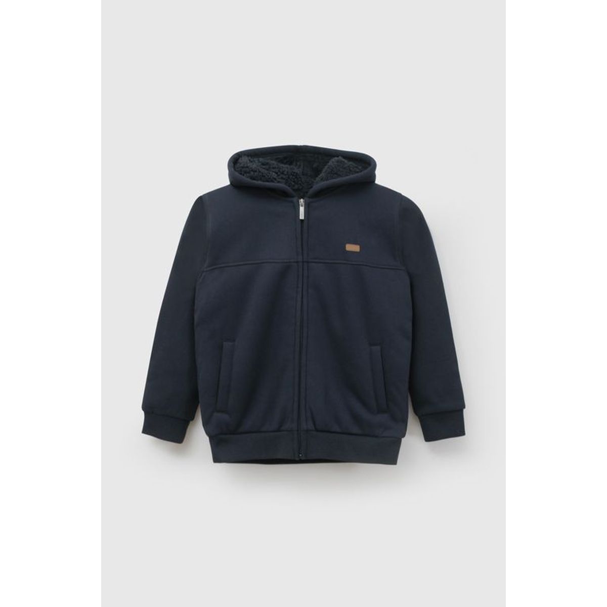 COLLOKY - Polerón Escolar Unisex Azul con Fleece Interior