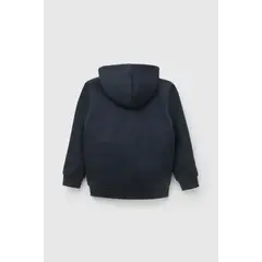 COLLOKY - Polerón Escolar Unisex Azul con Fleece Interior