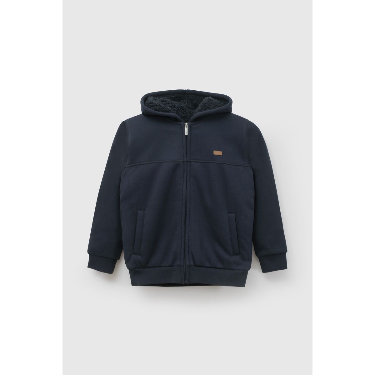 COLLOKY - Polerón Escolar Unisex Azul con Fleece Interior