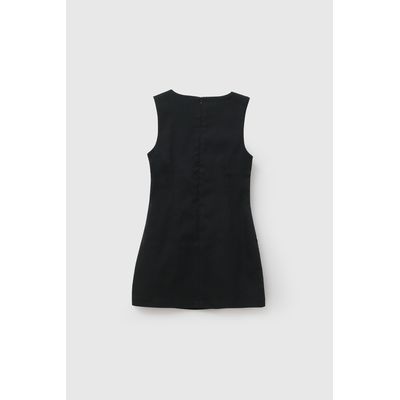 Imagen 2 del producto Jumper Escolar de niña Azul con Tela Elasticada y Cierre Ajustado