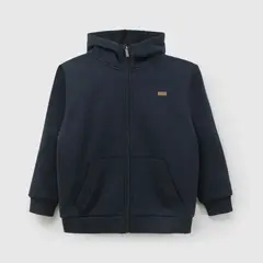 COLLOKY - Polerón Escolar Unisex Azul con Fleece Interior