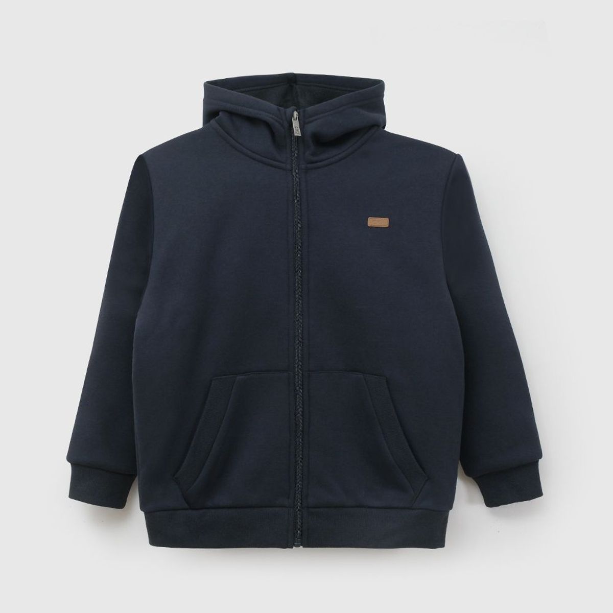 COLLOKY - Polerón Escolar Unisex Azul con Fleece Interior