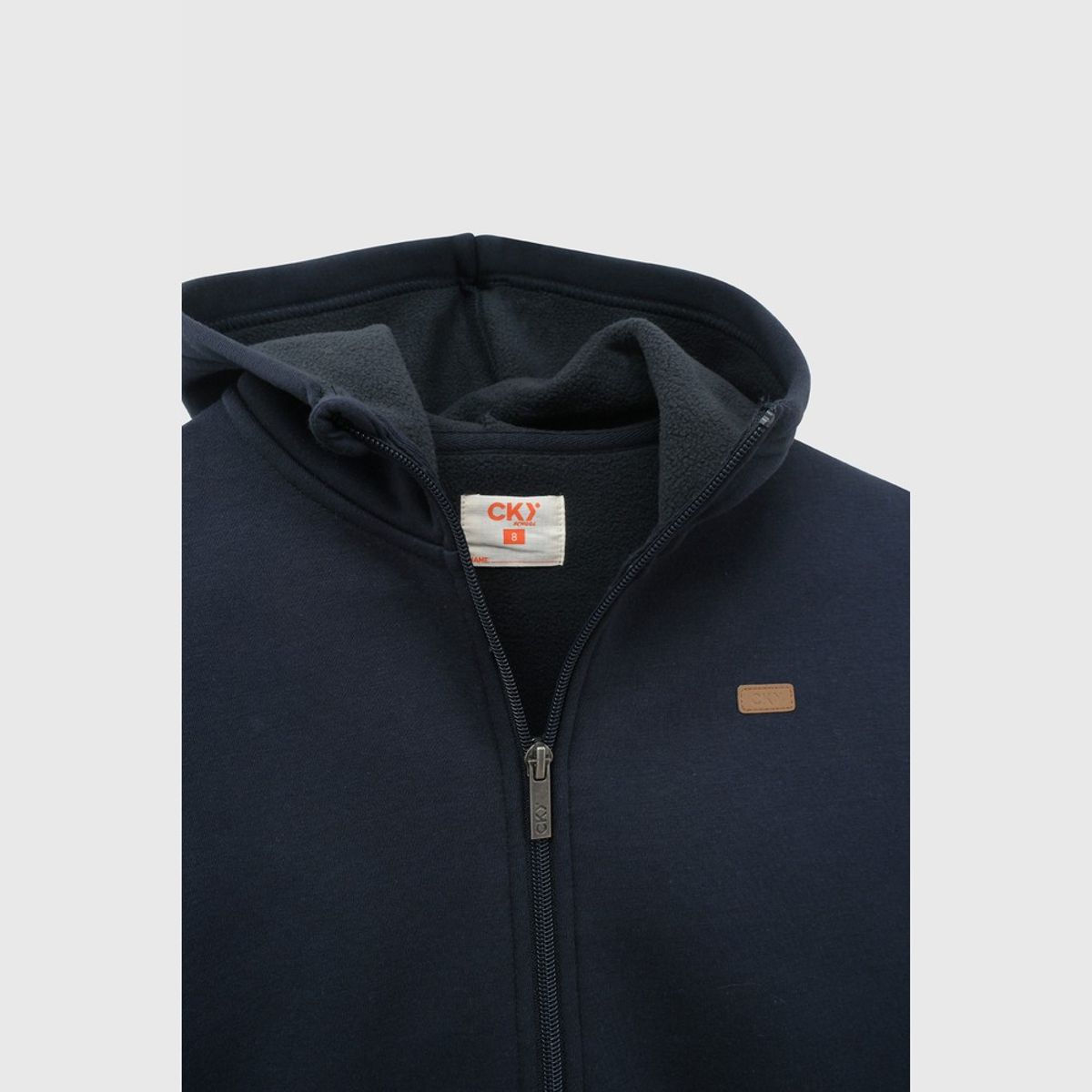 COLLOKY - Polerón Escolar Unisex Azul con Fleece Interior