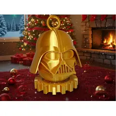 GENERICO - Adorno de Navidad Darth Vader Edición Oro