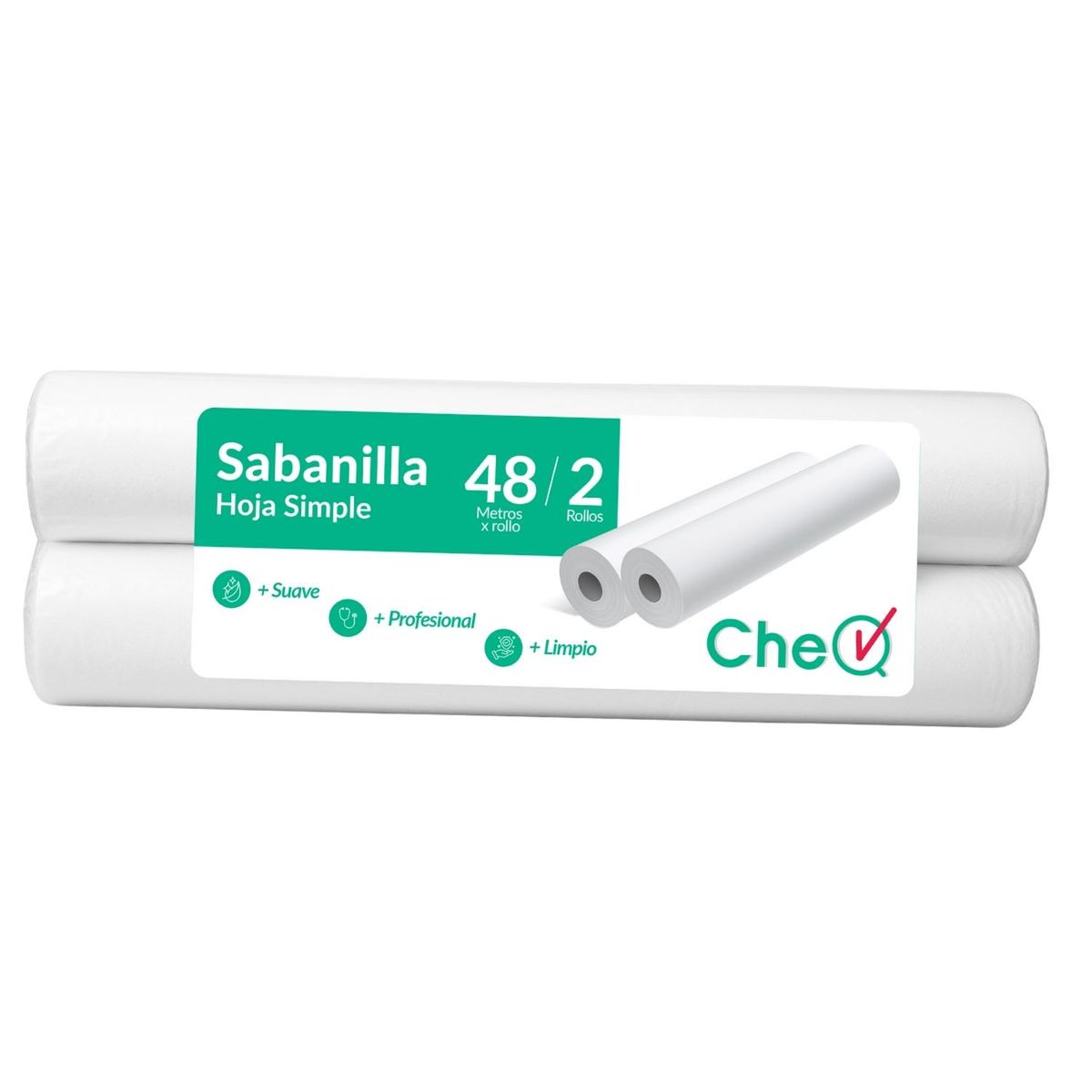 GENERICO - Sabanilla Hoja Simple Prepicada CheQ – Rollo 2 x 48 m