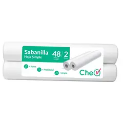 GENERICO - Sabanilla Hoja Simple Prepicada CheQ – Rollo 2 x 48 m