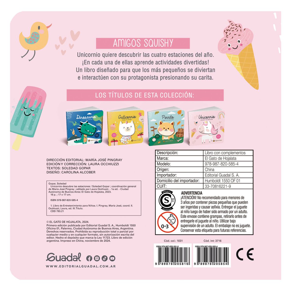 EDITORIAL GUADAL - Libro Unicornio Descubre Las Estaciones *Amigo