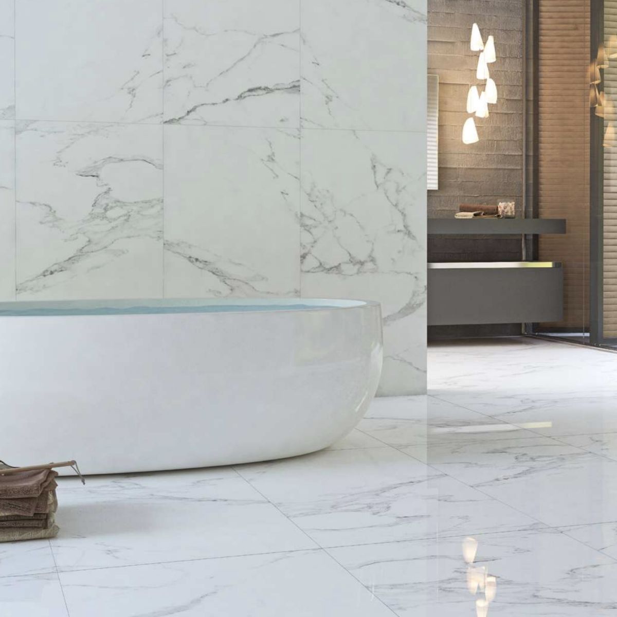 GENERICO - Porcelanato 60×60 Carrara Pulido 1.44 m2