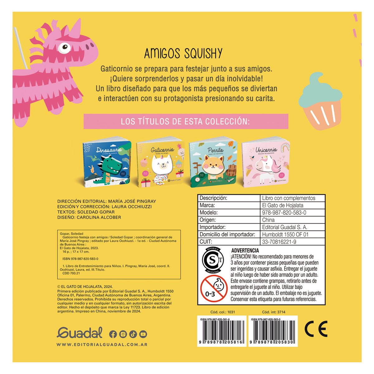 EDITORIAL GUADAL - Libro Gaticornio Festeja Con Amigos *Amigos Sq