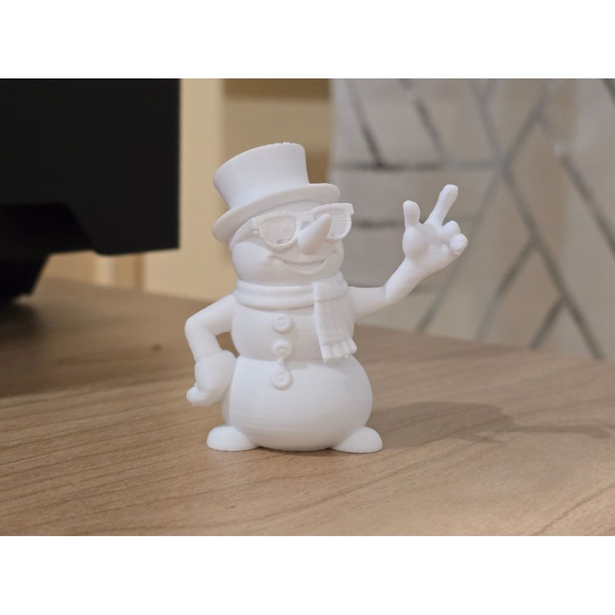 GENERICO - Figura decorativa Muñeco de Nieve Genial