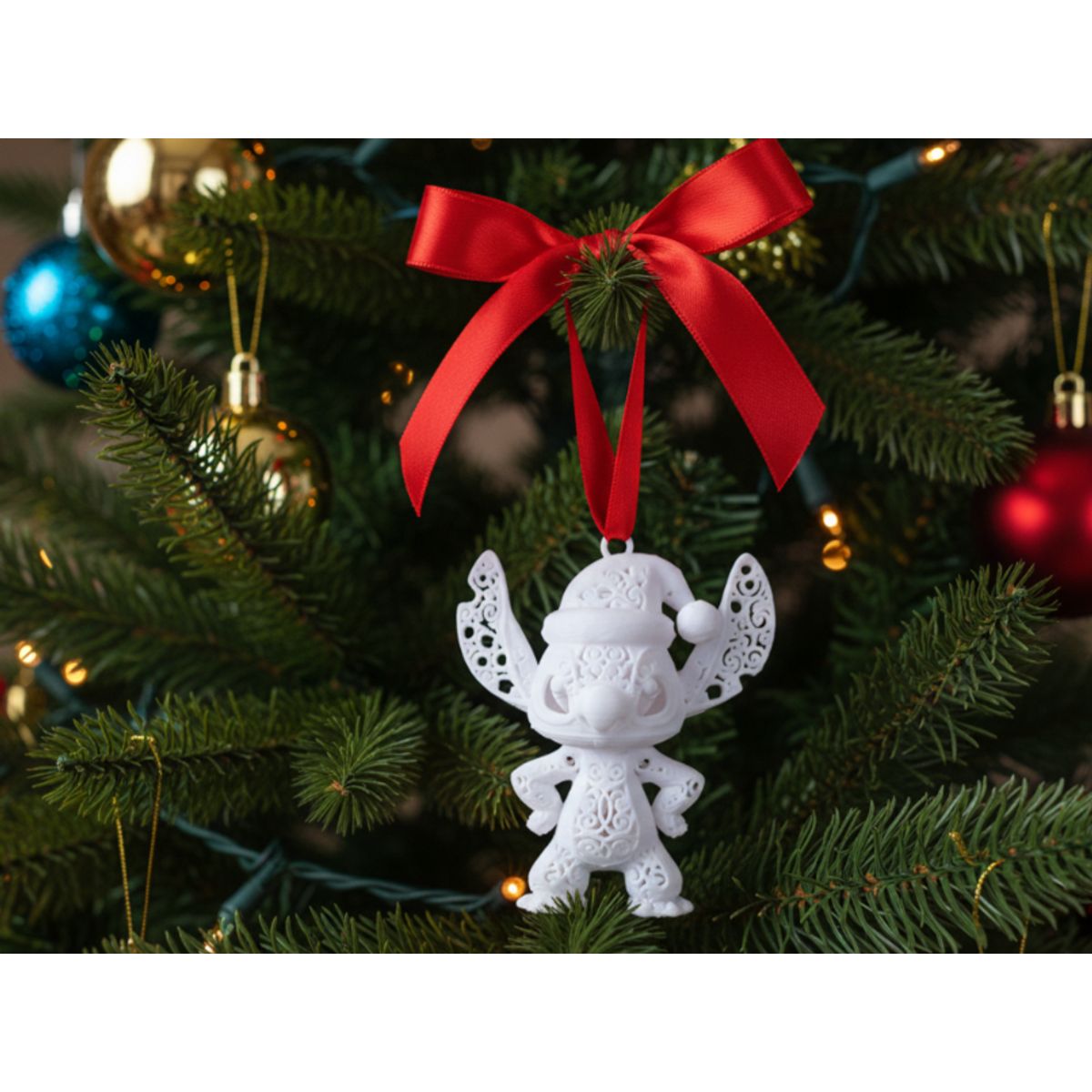 GENERICO - Adorno navideño ornamental de Stitch