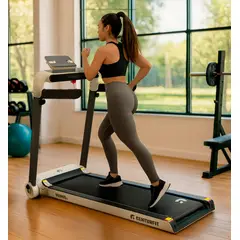 CENTURFIT - Trotadora Electrica Plegable 15km Touch App Bluetooth Bocina