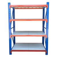 Estante Mini Rack 150x50x200 cm 800 kg Azul Naranjo Gris