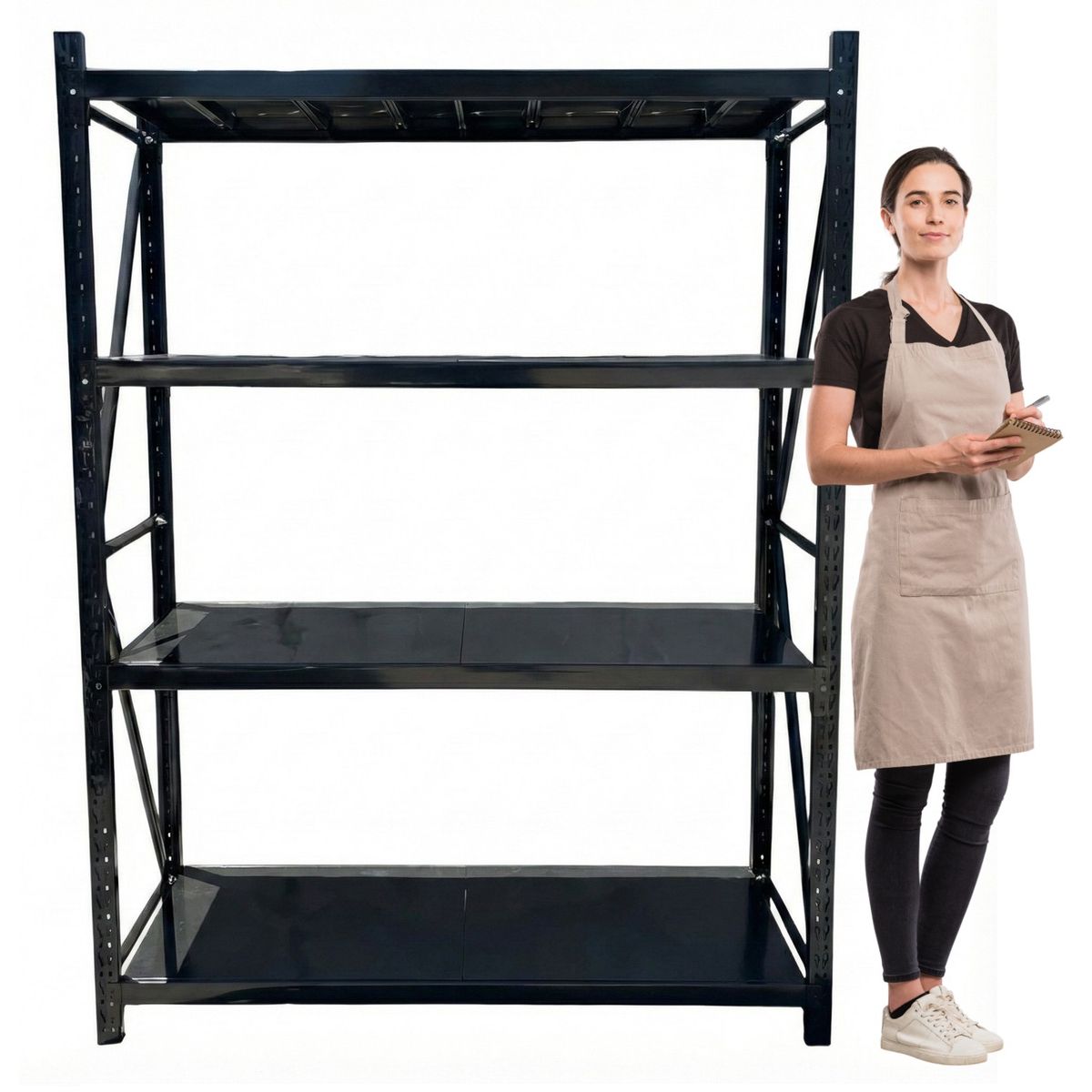 PROCHEF - Estante Mini Rack 150x50x200 cm 400 kg Negro