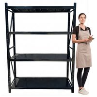 Estante Mini Rack 150x50x200 cm 400 kg Negro