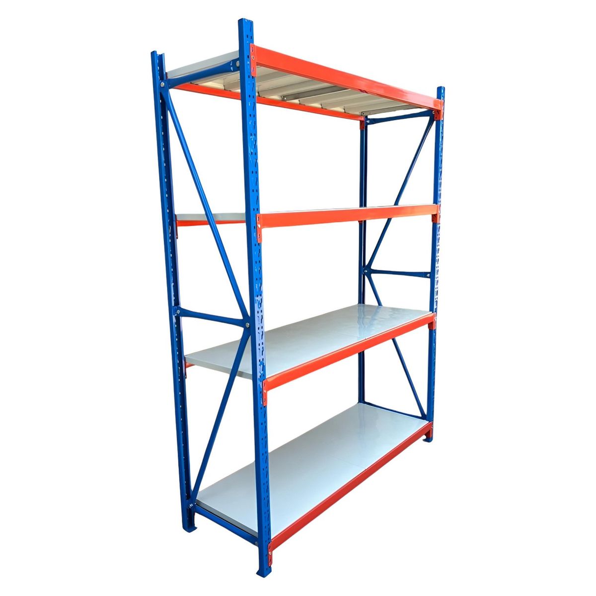 PROCHEF - Estante Mini Rack 150x50x200 cm 400 kg Azul Naranjo Gris
